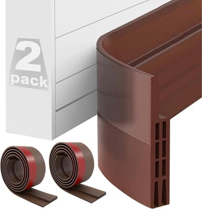 Tochtstopper, Voor Deuren, Bruin, 2 Rollen (5 cm x 100 cm), Deurafdichting, Zelfklevend, Extra Sterk, Besparende Tochtstopper, Koudebescherming, Deurafdichting Onder, Tochtstopper Voor Deuren