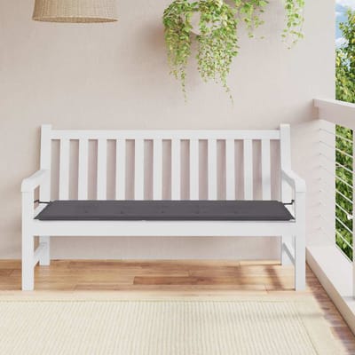 vidaXL - Tuinbankkussen - 150x50x3 - cm - oxford - stof - antracietkleurig