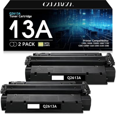 2-pack | Huismerk toner geschikt voor HP Q2613A 13A - Tonercartridge Zwart / Hoge Capaciteit