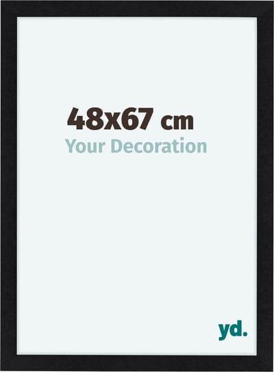 Your Decoration - Fotolijst 48x67 cm - MDF - Zwart Mat - Como
