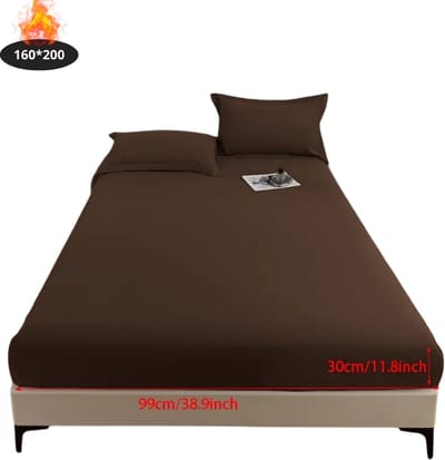 Nivard Waterdicht Hoeslaken - Beddengoed - Fitted Sheet - Bed - Koffie 160x200