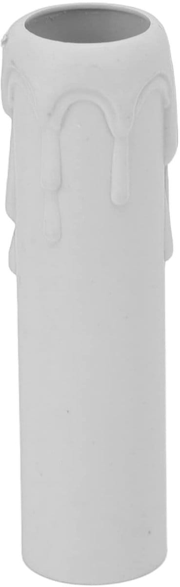 Dailygoods- Kaarsenhouder - Vervangbare Kaarsenhoes - E14 Fitting - Kunststof - 10 Stuks - Hoogte 102mm - Kaarsenbedekking