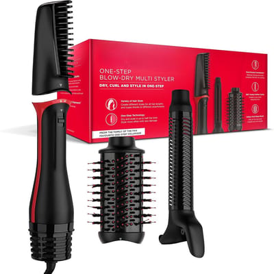SNJY® Multistyler - Fohnborstel - Krultang - 820 W - Zwart