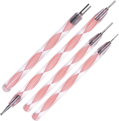 Quilling Gereedschap Set - Papierrol Tools - Papierkunst Maken - Roestvrijstalen Kop - 4 Stuks - Roze