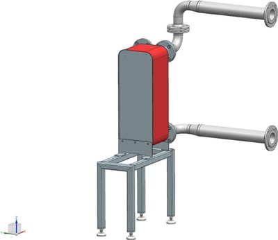 Bosch Systeemgescheiden DN 65 / 2x100 kW Onderdeel systeemgescheiden, 7736603744