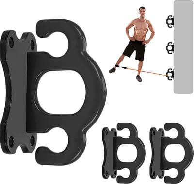 Drie-delige fitness touwset met weerstandband, muurbeugel en trainingsaccessoires voor krachttraining en yoga, tot 900 kg draagvermogen