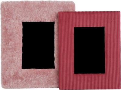 Oliva's - Fotolijst - Fotolijstjes set van 2 stuks - 10x15 & 13x18 cm - Teddy & Ribstof - Roze