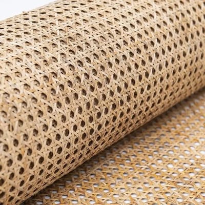 ECTEATOY® rotan op rol - Natuurlijke Rotan Webbing Rol 50 x 60 cm - Voorgeweven Vlechtwerk voor Meubels - voor Meubels, Kasten en Knutselprojecten
