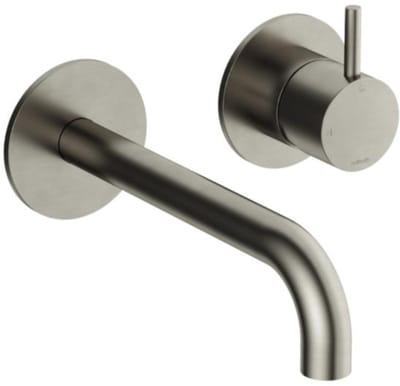 Hotbath Cobber - Wastafelmengkraan - zonder Waste - Laag - Geborsteld Nikkel - Inbouw - Nikkel - V01