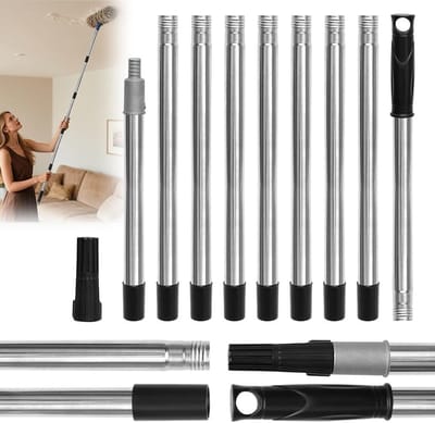 Multifunctionele telescopische aluminium paal van 3.6 m voor schilderen, tenten en meer, lichtgewicht en compact