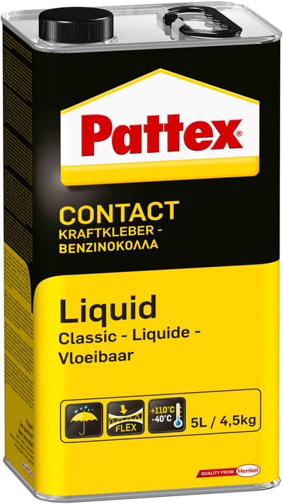 Pattex PRO Contactlijm Vloeibaar 4.5 kg – Extra sterk – voor hout, metaal en kunststof & Meer– professioneel gebruik