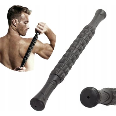 Spier Massage Roller - Stick roller - Trigger Point - Vermindering Spierpijn - Verkleefde Spieren - Kramp en Stijfheid - Zwart
