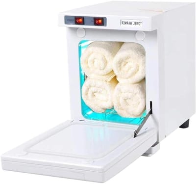 Mini Handdoek Warmer - Verwarming Kabinet - Hygiënisch Werken - Automatische Temperatuur - 5L Capaciteit - Wit