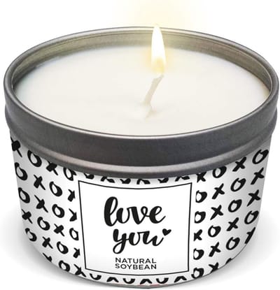 Luxe Aromatherapie Sojawas Kaars - 35 Uur Brandtijd - Lavendel, Roos, Vanille voor Romantiek & Zuivering