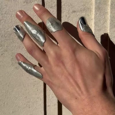 S/Set Punkstijl Knokkelringen Unisex Onregelmatige Beschermende Ringen Sets Gotische Feestbanket Sieraden Accessoires brown