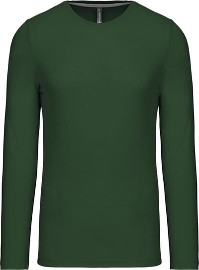 Kariban T-shirt ronde hals lange mouwen K359 - Forest Green - 4XL