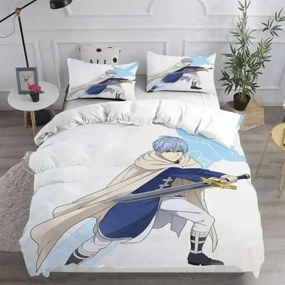 3D Print Anime Frieren Wiki Beddengoed Set Dekbedovertrek Kussensloop Beddengoed Set Lakens Dekbedovertrek Volledige Queen King Maat 70x133cm 2pcs