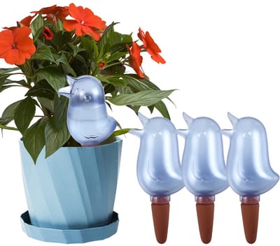 4 stuks - Gieter - Geschikt voor kamer- en tuinplanten - Automatisch druppelirrigatiesysteem - Waterbesparende sproeieraccessoires - Tuingereedschap - Tulpenontwerp - 125 ml - Blauw