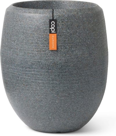 Capi Europe - Vaas elegant deluxe Arc Granite - 43x50 - Antraciet - Bloempot Voor binnen en buiten - Beschikbaar in XL formaten - Breukbestendig - 100% Recyclebaar - Levenslang garantie - NATS8071