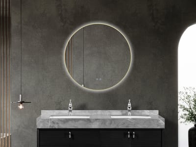 Mawialux LED Badkamerspiegel - Linde - 80cm - goud