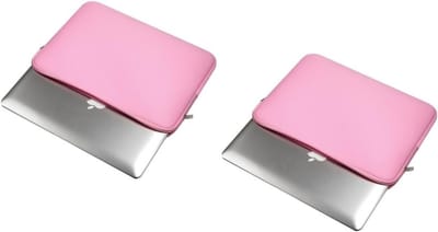 Laptop Sleeve - Laptop Tas - Bescherming Notebook - Zachte Binnenvoering - 34.5 x 25.5 x 3 cm - Roze