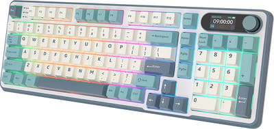 Royal Kludge RKS98 - Mechanisch Gaming Toetsenbord - Gaming Keyboard - Draadloos - RGB - Met LCD-scherm