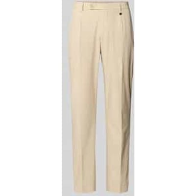 Regular fit broek met persplooien model 'LUIS'