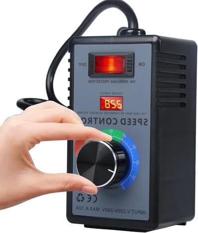 Snelheidsregelaar 230V voor AC-motoren, 4000W SCR Elektronische Spanningsregulator voor Kleine Motoren, Hoekslijpers en Bladblazers