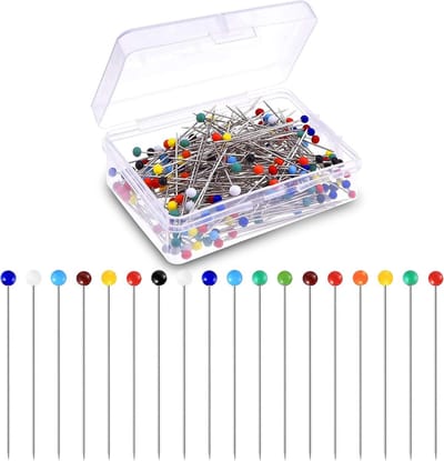 Meerkleurige Kopspelden - 250 Stuks - 38mm Lang - Ronde Glazen Koppen voor Quilten en Borduren