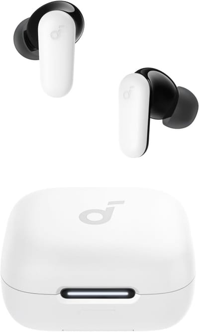 soundcore P30i by Anker Noise Cancelling Earbuds - Slimme noise cancelling - Krachtige bas - 45 uur speeltijd - 2-in-1 houder- IP54-draadloze oordopjes - Bluetooth 5.4 - App-bediening TD