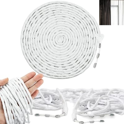 Zware Loodkoord voor Gordijnen, 15m Loodband voor Zware Gordijnen, Ideaal voor Mosquito Gaas en Decoratieve Stoffen (30g/m)