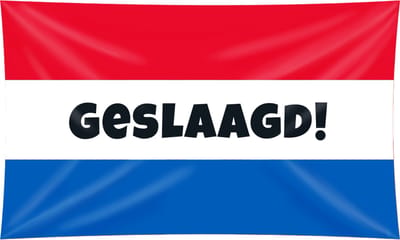 XXL Flag - Geslaagd rwb