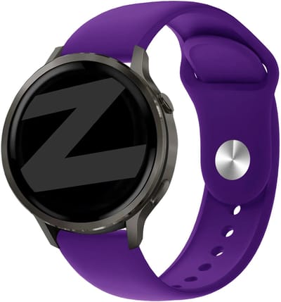 Bandz Siliconen sport 'Deluxe' bandje geschikt voor Garmin Vivoactive 4s / Vivomove 3s / Venu 4 - 41mm / Venu 3s / Venu 2s / Forerunner 265s / Forerunner 255s - Paars