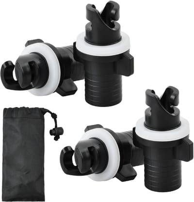 Set van 4 Rubber Boot Luchtventiel Adapters voor SUP, Kano en Surfplank - Inclusief Slangadapter en Opbergtas