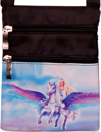 Schoudertasje met vliegend paard en prinses - 18x14cm