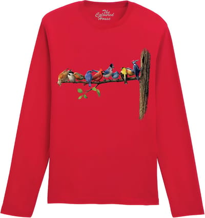 Vogels Birds The Coloured House Longsleeve T-shirt XXL