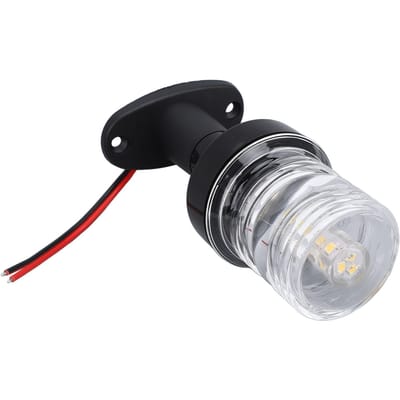 Boot Heklicht 5 Inch 12?24VDC Witte Kleur 360 Graden 2NM Zichtbaarheid IP66 Waterdicht Marine black