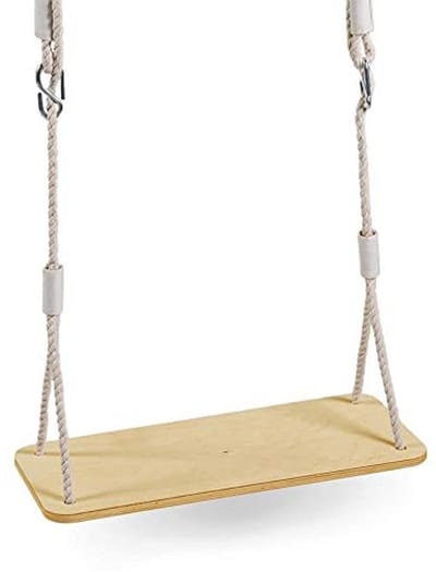 MAMOI® Baby Schommel Houten Schommel Baby Volwassen Binnen Tuin Kinderen Schommel Schommelzitje Buiten Baby Zitje Hout tot 100kg! | 100% ECO | Made in EU