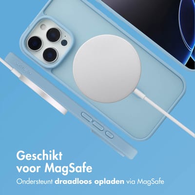 imoshion Hoesje - Geschikt voor iPhone 16 Pro Max - Color Guard Backcover geschikt voor MagSafe - Lichtblauw