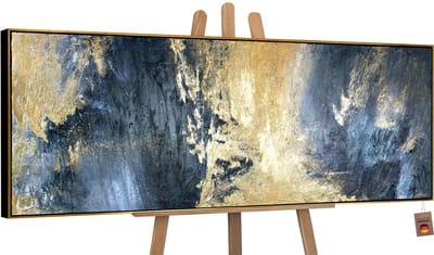 Canvas schilderij groot handgeschilderd abstract modern tijdloos – YS-Art Gallery – Stijlvolle wanddecoratie voor woonkamer – Modern schilderij voor slaapkamer en hal