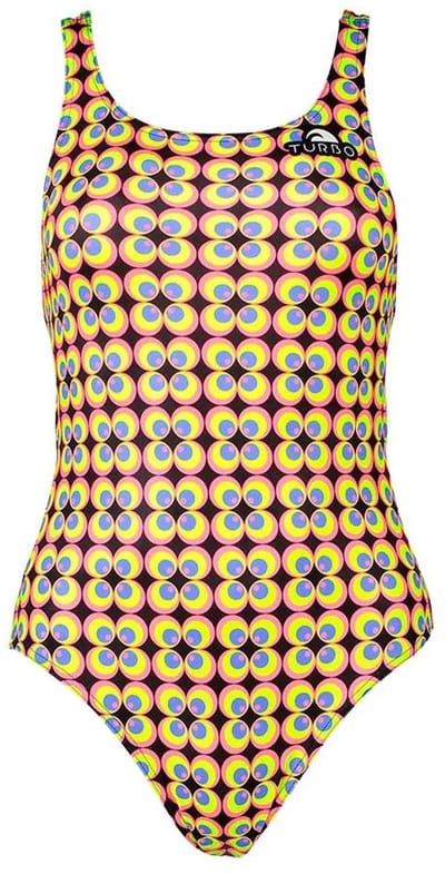 Turbo Flower 70 Zwemkleding Geel 3XL Vrouw