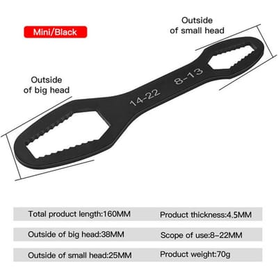 8-22 Mm Universele Torx Wrench Zelfspannende Verstelbare Bril Wrench Board Dubbele Kop Torx Spanner Handgereedschap voor Fabriek