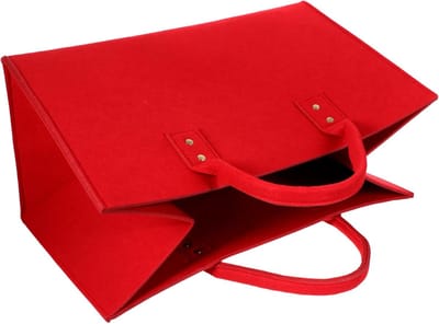 Houtblok Tas - Brandhoutmand Opbergtas - Kamperen en Tuin - Duurzaam Viltmateriaal - Zwart