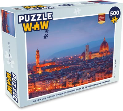 Puzzel Florence - Stad - zon - Legpuzzel - Puzzel 500 stukjes
