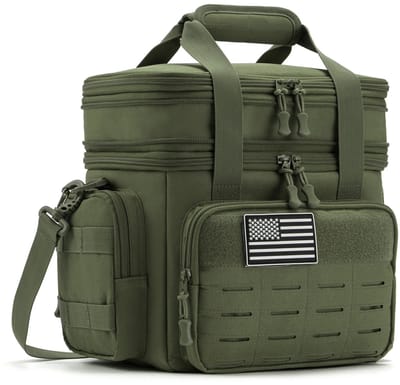 Geargalaxy Lunchbox - Reis Lunchbox - Outdoor Lunchbox - Bewaardoos - Picknickbox - Koeltas - Koelbox Tas - Picknickdraagtas - Groen