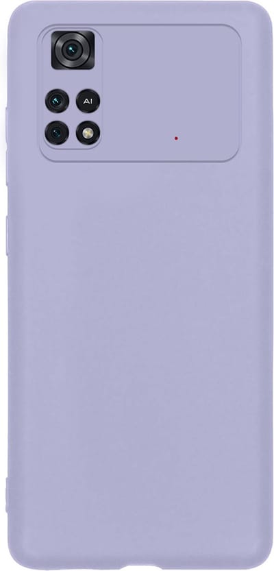 Hoes - Geschikt voor Xiaomi Poco X4 Pro 5G - Sterk & Shockproof - Hoesje Cover - Siliconen Case - Lila
