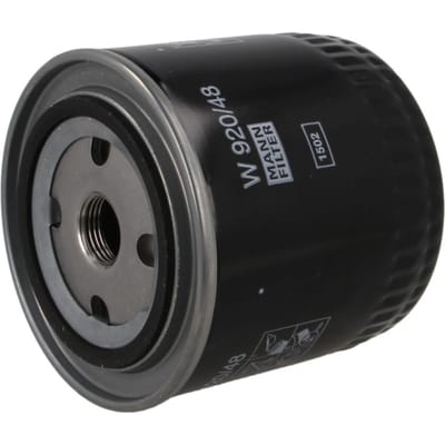 MANN-FILTER Oliefilter W 920/48 | OEM 15208-BN300 | 15208-BN30A | 10490037 | Bobcat 300 600 700 E S T-Serie, Caterpillar 200-Serie, Bomag BW-Serie, Schaeffer Hoflader