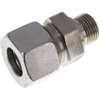 G 1/2'' Buitendraad x 20S Verzinkt Stalen Rechte Snijring Koppeling 400 Bar DIN 2353