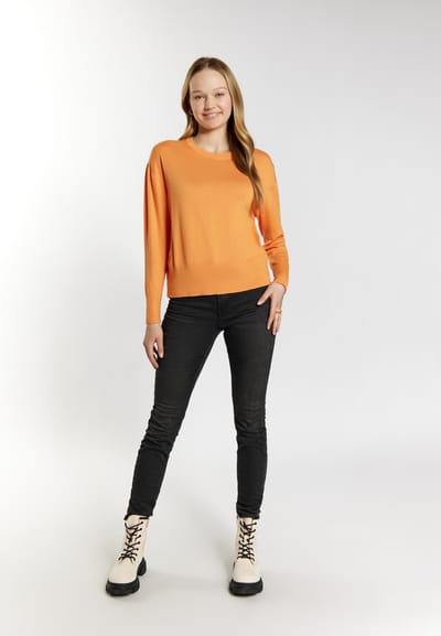 Mymo Gebreide trui Dames oranje