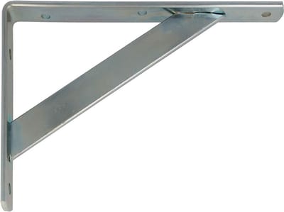 AMIG Plankdrager/planksteun van metaal - gelakt zilver - H250 x B150 mm - boekenplank steunen - tot 320 kg